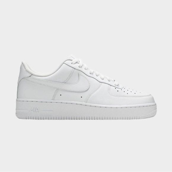 Nike Shoes - Nike Air Force One 1 Triple White Sneakers Womens Mens Shoes Flat Lowtop Goat